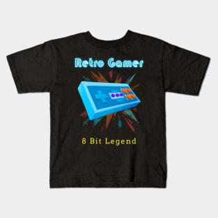 Retro Gamer Logo 23 Kids T-Shirt